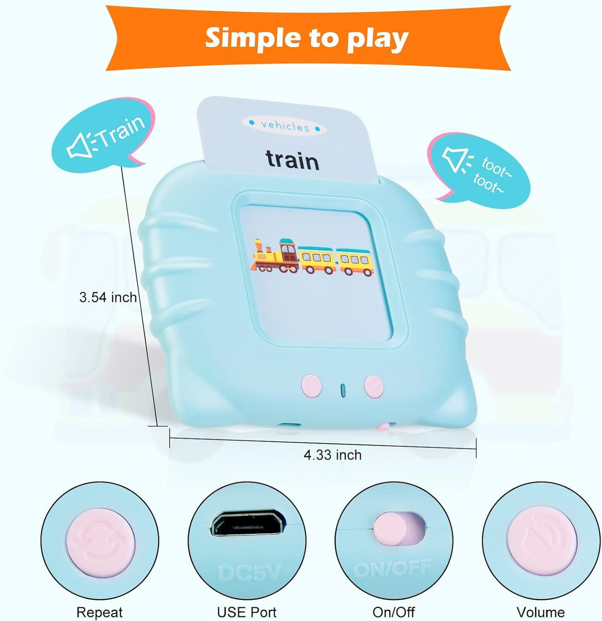 Talking Cards with 224 Sight Words,Montessori Toys,Speech Therapy Toys,Autism Sensory Toys,Educational Learning Interactive Toddler Toys
