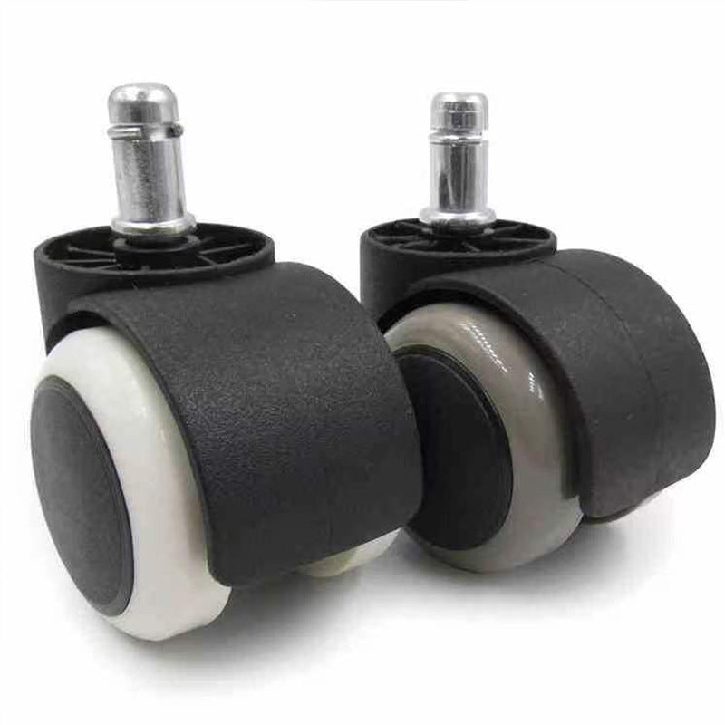 5-Piece 2-Inch Office Chair Replacement Rubber Wheels - Universal Heavy-Duty Casters