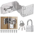 30mm Door Bolt with Latch and Keys - Heavy-Duty Security Lock for Home & Office