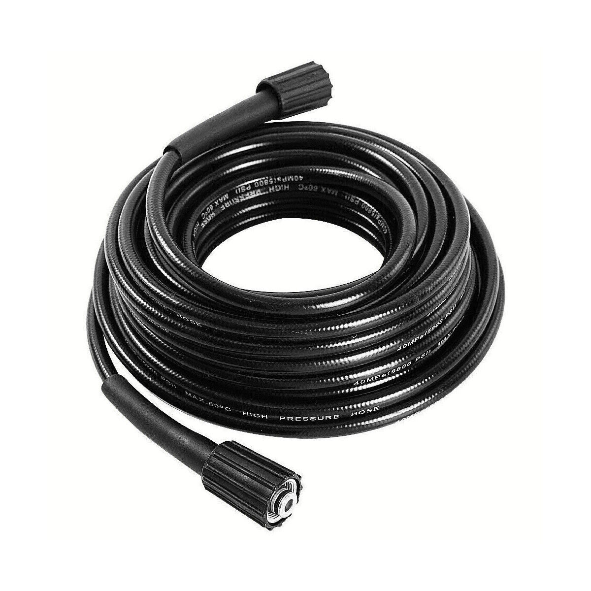 15M (50FT) High-Pressure Washer Hose - 5800 PSI Heavy-Duty Cleaning Hose with Longer Ring Nut