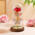 Red & Silver Butterfly Flower Lamp - Decorative LED Table Lamp for Romantic Ambiance