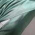 A pair of solid-color silk-like pillowcase pillowcase and envelope pillow (green)