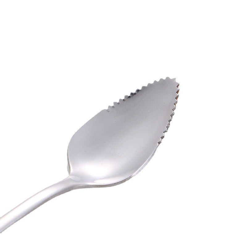 4 pieces stainless steel scraper spoons, children's complementary food spoons, ba fruit puree scraper spoons for dredging