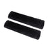 2 pcs soft artificial fur universal fit seat belt covers, car and aircraft seat belt shoulder pads, camera backpack shoulder pads (black)