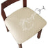 6 pcs 2025 Best-selling diamond-shaped jacquard chair cushion cover, chair cover cover. Khaki, 45*50*9cm