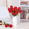 15 pieces of rose artificial flower home wedding Valentine's Day gift rose (red)