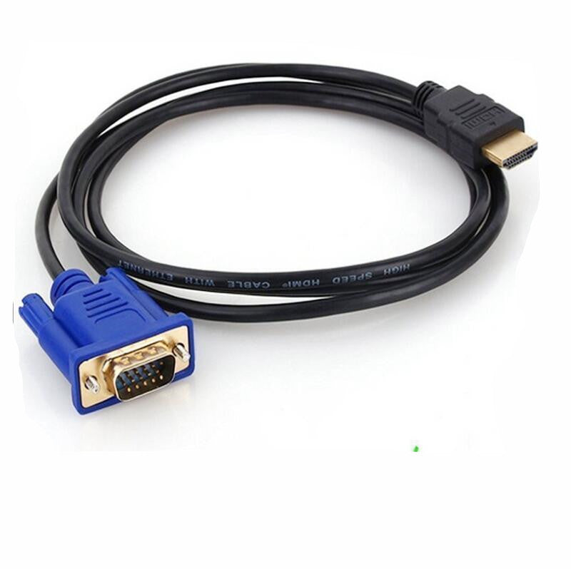 1.8m HDMI to VGA Cable - HD Video Adapter Cable with Audio Support