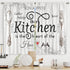 Kitchen Curtain 3-Piece Set - Gather & Savor Themed Window Drapes