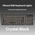104-Key Hot-Swappable Mechanical Gaming Keyboard, RGB, USB-C, Crystal Black
