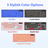 RGB Backlit Wired Mechanical Gaming Keyboard, 104 Keys Full Size Hot Swappable Keyboard with Aluminum Base, Noise Absorbing Foam, Tactile Brown Switch, Programmable Keys & Volume Knob for PC Mac,Sky Blue