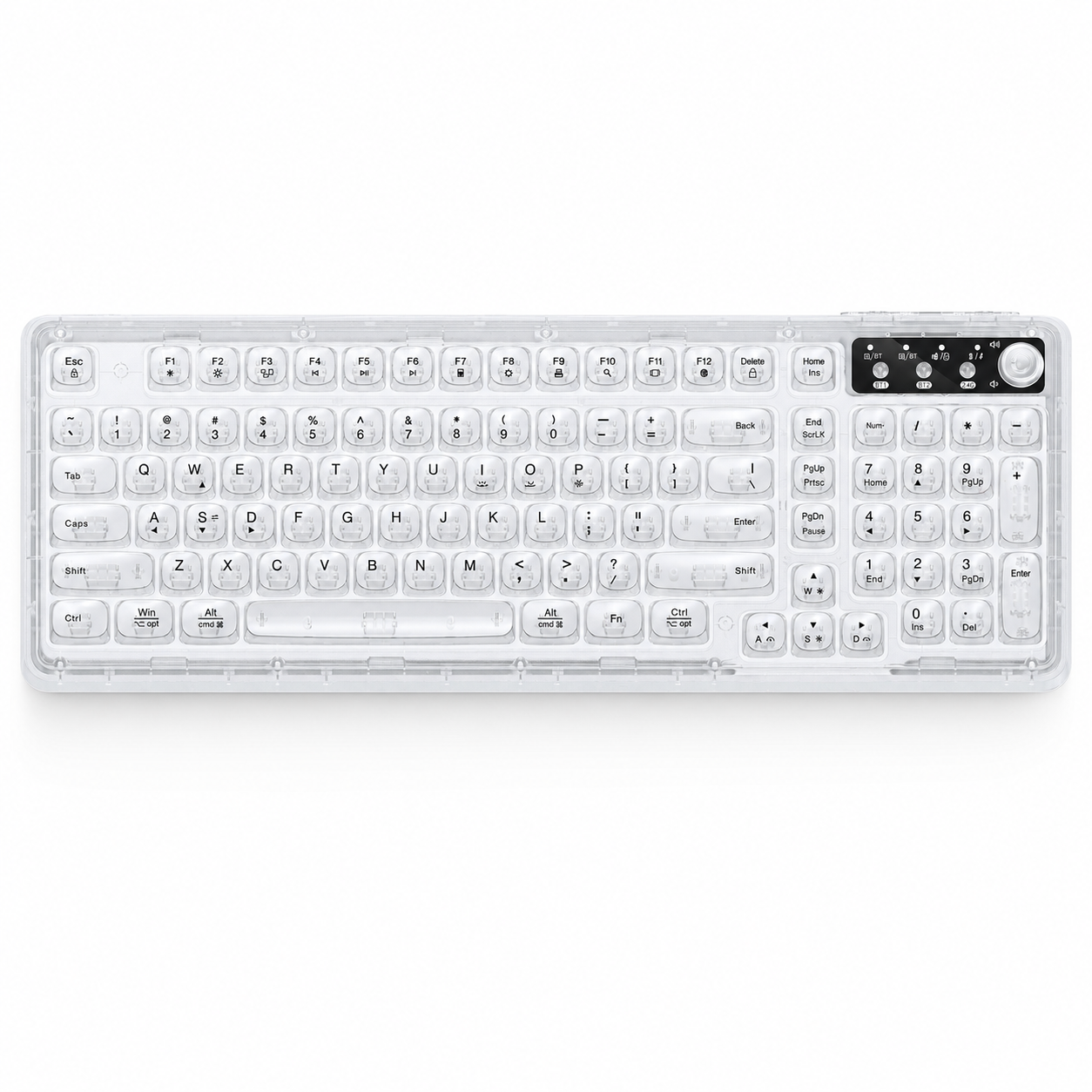 RGB Backlit Wired Mechanical Gaming Keyboard, 104 Keys Full Size Hot Swappable Keyboard with Aluminum Base, Noise Absorbing Foam, Tactile Brown Switch, Programmable Keys & Volume Knob for PC Mac,Sky Blue