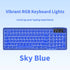 96% Tri-Mode Wireless Mechanical Keyboard, BT/2.4G/USB-C, RGB, Sky Blue
