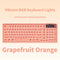 96% Tri-Mode Wireless Mechanical Keyboard, BT/2.4G/USB-C, RGB, Grapefruit Orange