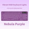96% Tri-Mode Wireless Mechanical Keyboard, BT/2.4G/USB-C, RGB, Nebula Purple