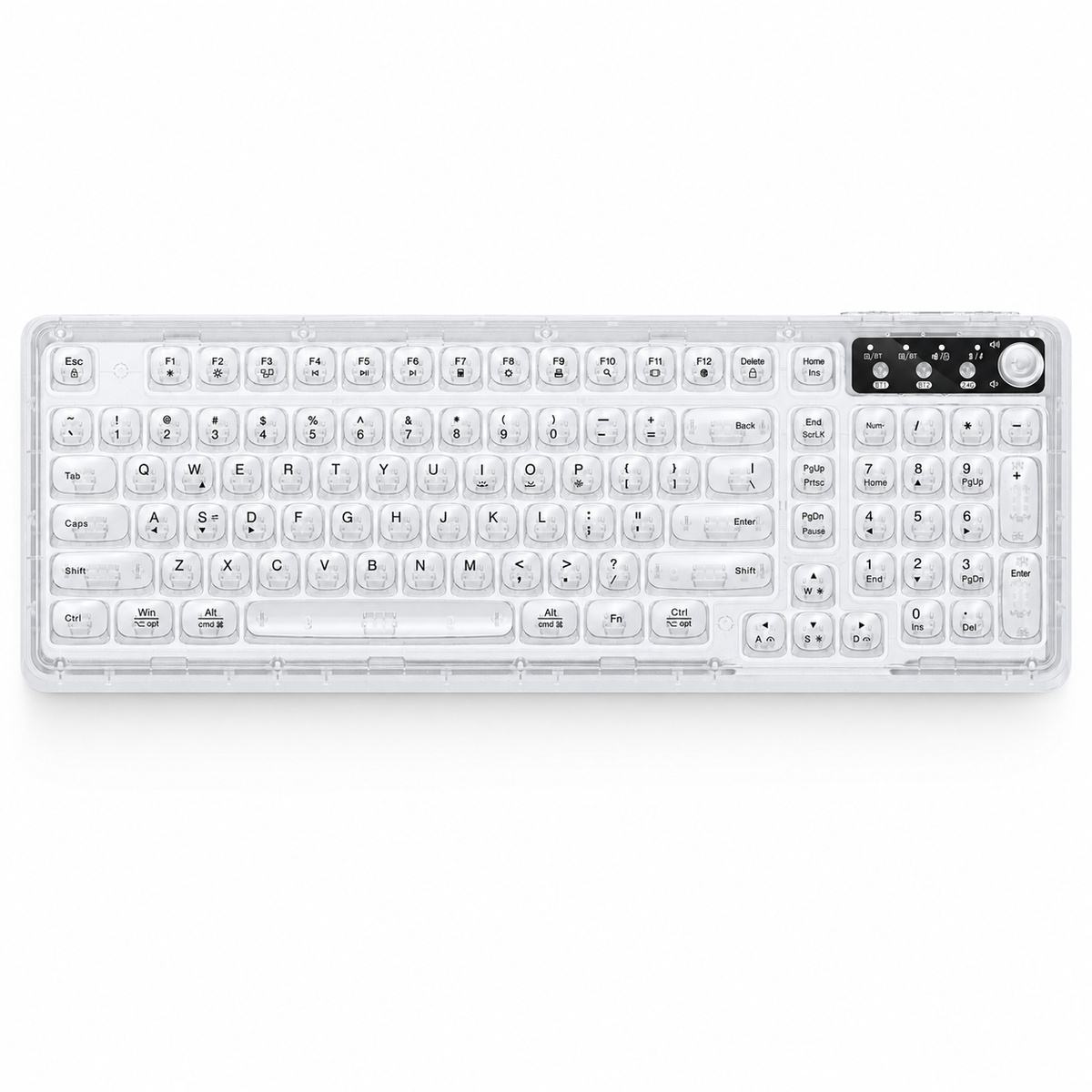 96% Tri-Mode Wireless Mechanical Keyboard, BT/2.4G/USB-C, RGB, Nebula Purple