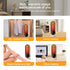 Space Heaters for Indoor Use with Remote, 2s Efficient Heating, Overheat & Tilt Protection, 1200W PTC Ceramic Portable Heater with Display, Timer, Two-Speed, Electric Heater for Bedroom Office,Timer + Remote