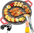 Smokeless Indoor Electric Grill & Nonstick Griddle – Compact, Fast-Heating Tabletop Grill for Steaks, Burgers, Pancakes, BBQ, and Everyday Indoor Cooking