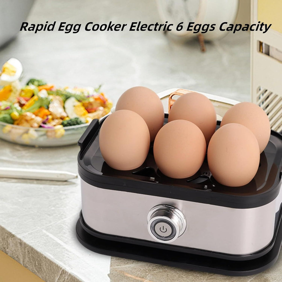 Smart Egg Cooker Auto Shut Off Multi-Function 6 Egg Capacity Electric