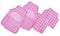 VENOM 4-Piece Car Mat - PINK [Rubber/Aluminium Look]
