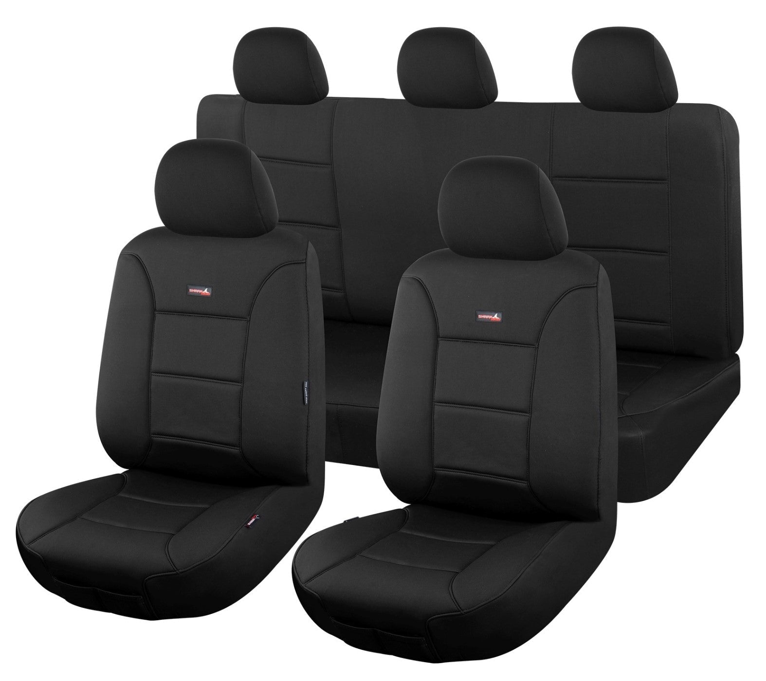 Seat Covers for TOYOTA LANDCRUISER 200 SERIES GXL - 60TH ANNIVERSARY VDJ200R-UZJ200R-URJ202R 11/2007 - 06/2021 4X4 SUV/WAGON 8 SEATERS FM ONLY BLACK? SHARKSKIN