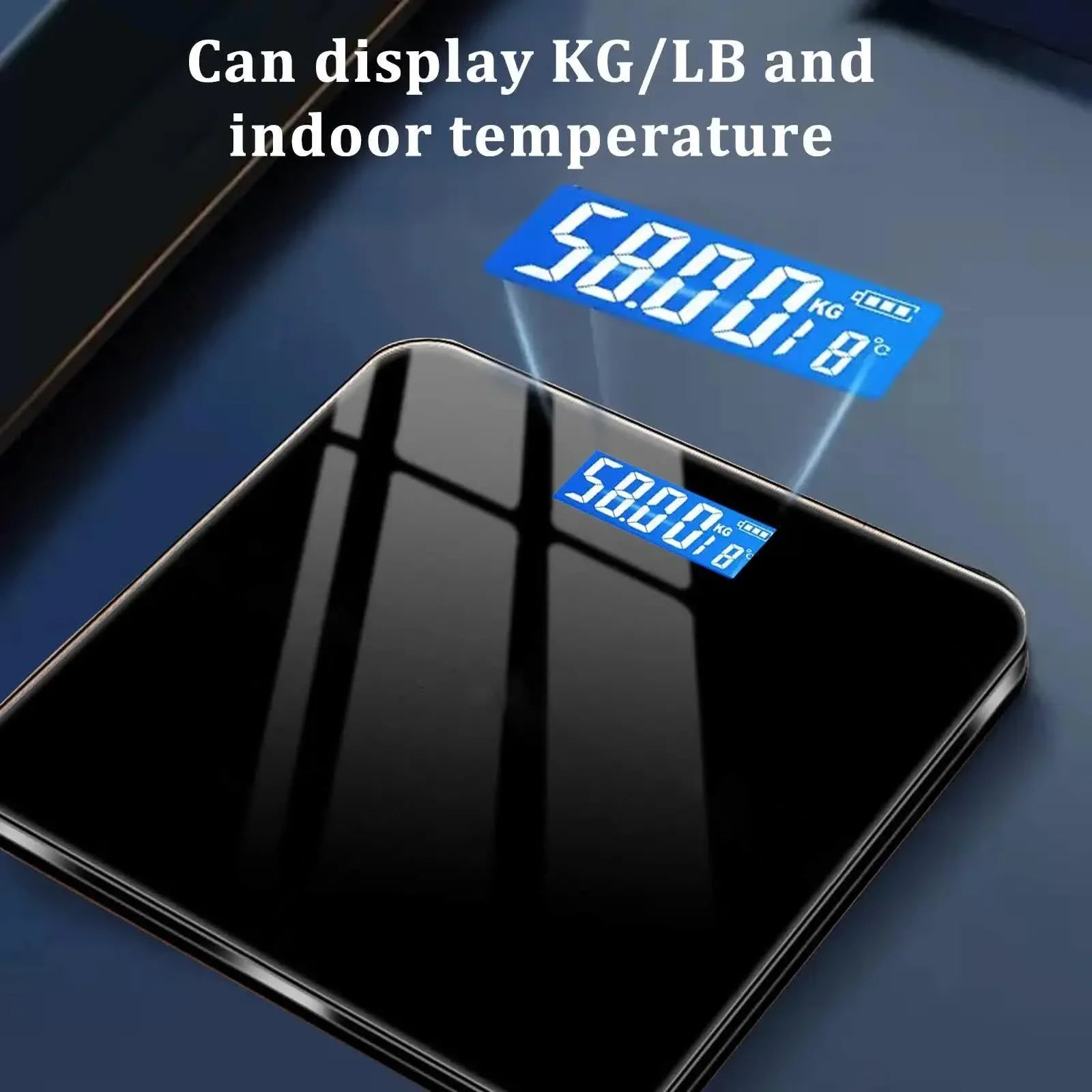 396-pound Weight Scale, Electronic Scale, Bathroom Scale, Personal Scale, High-precision Weight Scale, With LCD High-definition Display And Temperature Display (switchable KG/LB Units) Large Platform, Durable And Safe, Suitable For Various Scenarios