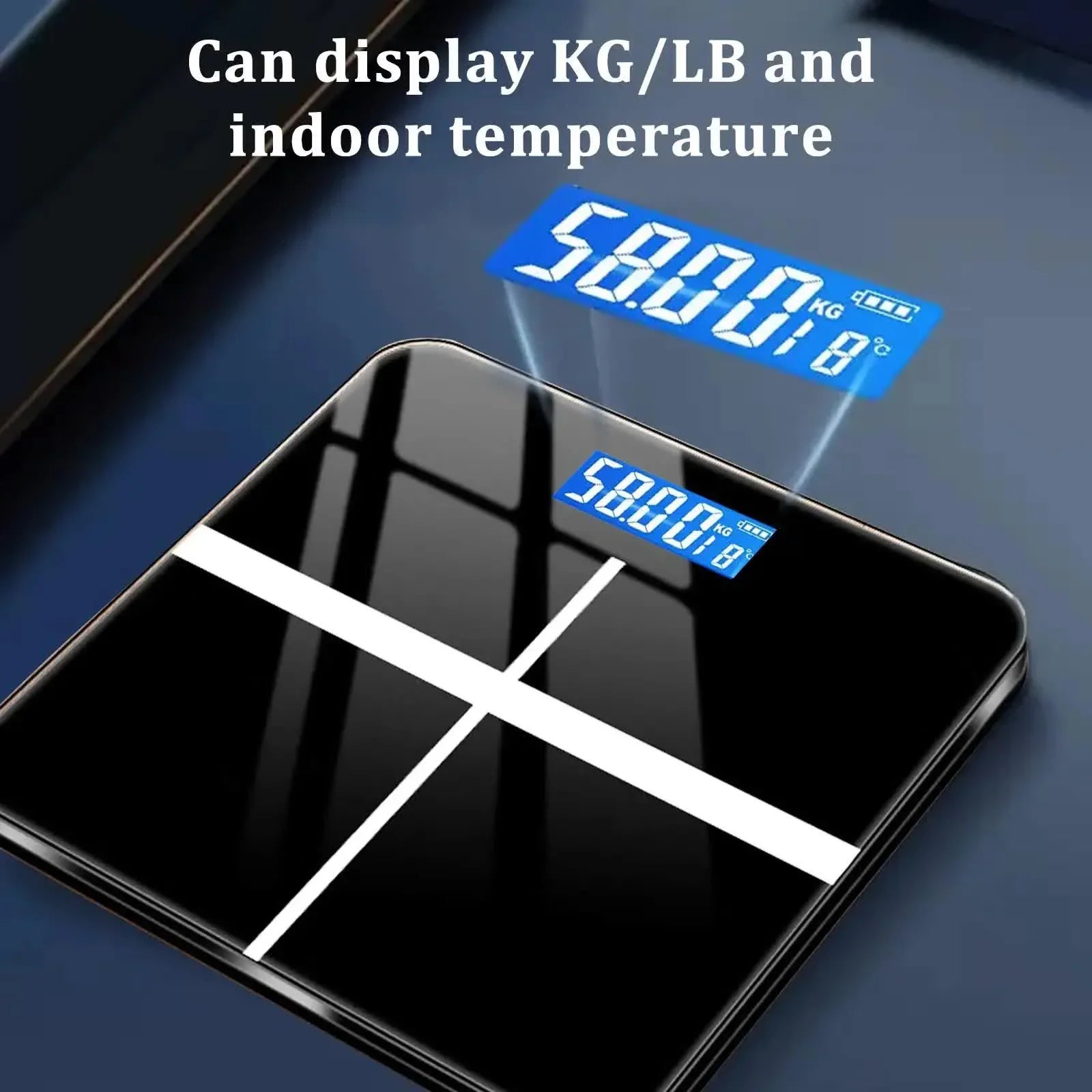 396-pound Weight Scale, Electronic Scale, Bathroom Scale, Personal Scale, High-precision Weight Scale, With LCD High-definition Display And Temperature Display (switchable KG/LB Units) Large Platform, Durable And Safe, Suitable For Various Scenarios