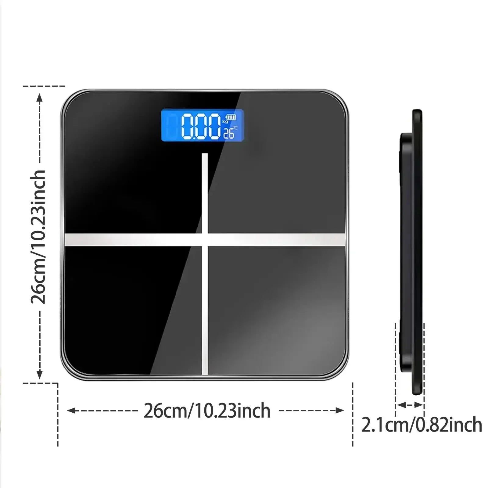 396-pound Weight Scale, Electronic Scale, Bathroom Scale, Personal Scale, High-precision Weight Scale, With LCD High-definition Display And Temperature Display (switchable KG/LB Units) Large Platform, Durable And Safe, Suitable For Various Scenarios
