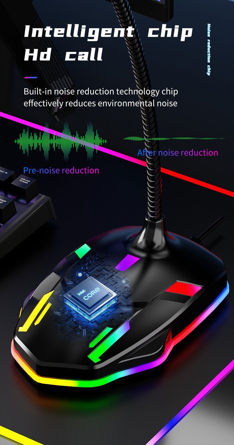 M9 Computer Noise Cancelling Microphone Ink green
