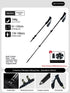 Carbon Fiber Telescopic Pole For Heights Under 190cm Shell White