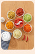 350ml Household Multifunctional Automatic Food Processor-white