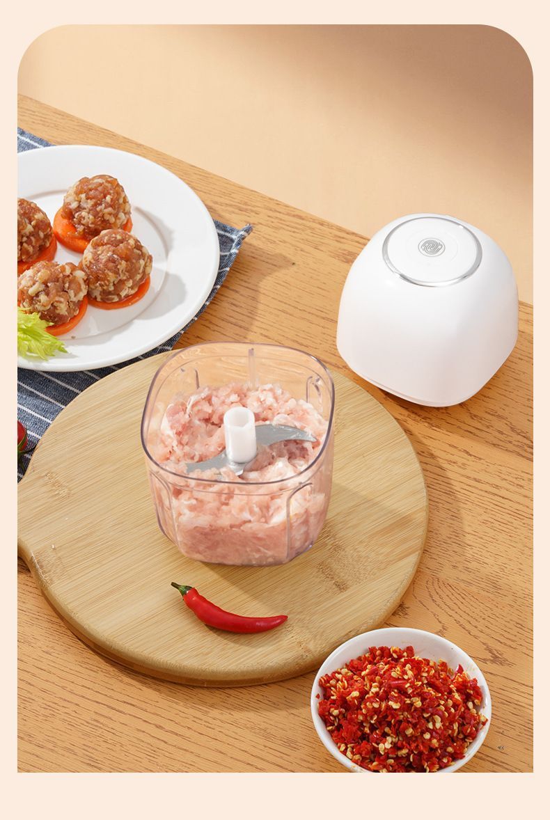 350ml Household Multifunctional Automatic Food Processor-white