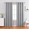 Daylight Blocker 1-Piece Light Grey Polyester Drape 100x250cm 210gsm Ring-Hole Header for Tall Window Halloween Privacy