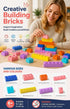 Relaxing Mini Building Blocks DIY Puzzle Toy 2 Pack, 300pcs Plain Bag Regular Colours (Separater & Instruction Included)