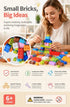 Relaxing Mini Building Blocks DIY Puzzle Toy 2 Pack, 300pcs Plain Bag Regular Colours (Separater & Instruction Included)
