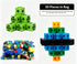 50pcs 10 Colors Mixed PP Square Building Blocks