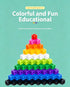 50pcs 10 Colors Mixed PP Square Building Blocks