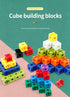 150pcs With Storage Box 10 Colors Mixed PP Square Blocks