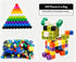 200pcs 10 Colors Mixed PP Square Building Blocks
