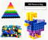 300pcs 10 Colors Mixed PP Square Building Blocks