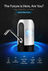 Electric Water Bottle Pump Dispenser For Water Jugs, Rechargeable Automatic Water Extraction Machine, Smart Household Water Suction Device For Purified Water Barrels, Black, Sturdy Home Drinking Equipment