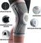 Silicone Anti-Slip Sports Knee Sleeve, Impact Resistant Nylon Knee Support For Running, Basketball & Cycling, Grey, Size M, Sold As A Pair, Reliable Protective Fitness Gear For Joint Support