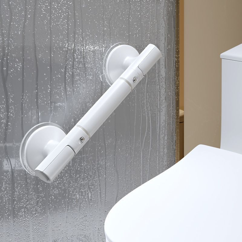 Drill-Free Bathroom Safety Grab Rail, Anti-Slip Toilet Support Handle With Removable Design, White, 35cm, Installed With Adhesive Putty, Reliable Shower Balance Assist Bar