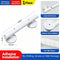No Drill Bathroom Safety Grab Bar, Anti-Slip Handrail For Restroom, Removable White Support Handle, 45cm, Adhesive Putty Mount, Sturdy Household Mobility Accessory
