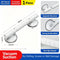 Suction Cup Bathroom Safety Handle, Removable Anti-Slip Grab Rail For Shower & Toilet, White, Easy Install Portable Balance Support Bar