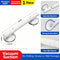 Extended Suction Cup Bathroom Grab Bar, Removable Anti-Slip Safety Handrail For Washroom, White, Extra Length Design For Better Support