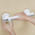 Extended Suction Cup Bathroom Grab Bar, Removable Anti-Slip Safety Handrail For Washroom, White, Extra Length Design For Better Support