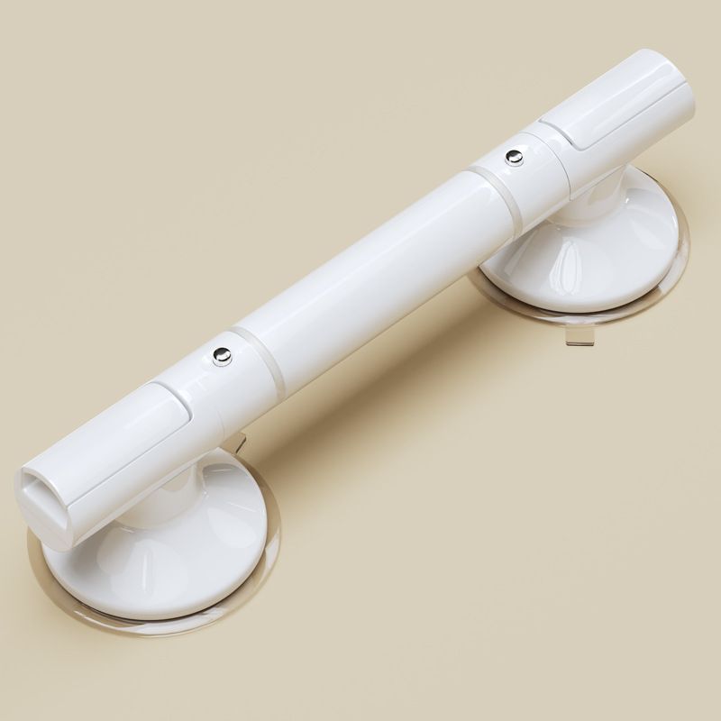Extended Suction Cup Bathroom Grab Bar, Removable Anti-Slip Safety Handrail For Washroom, White, Extra Length Design For Better Support