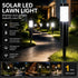 Large Black Cool White Solar LED Stainless Steel Yard Light