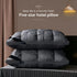 Twisted Pure White High Loft Pillow Pair | 950g Per Piece | Bright Supportive Pillow Set, Christmas Crisp Deep Sleep Set for Bright Bedroom