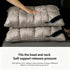 Twisted Pure White High Loft Pillow Pair | 950g Per Piece | Bright Supportive Pillow Set, Christmas Crisp Deep Sleep Set for Bright Bedroom